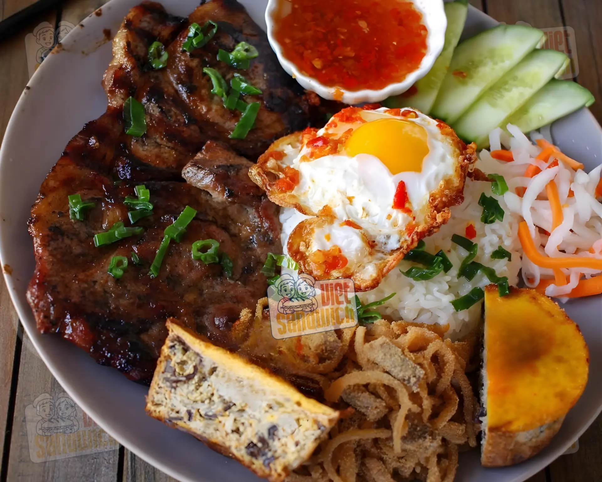 Pork Chop, Skin & Meatloaf