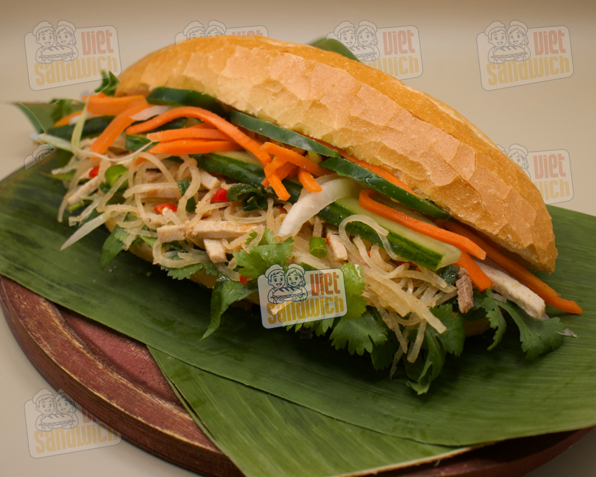 Pork Skin Bánh mì Bì